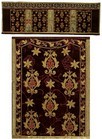 Lot 84 - An altar frontal of Italian or Spanish velvet,...