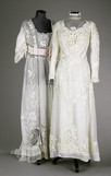 Lot 107 - A whitework embroidered organza summer gown,...