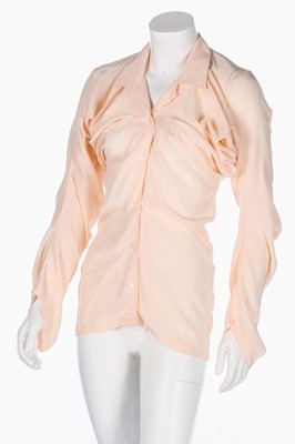 Lot 158 - A John Galliano pale pink silk 'Circle' shirt,...