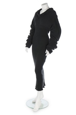 Lot 161 - A John Galliano black knitted cotton tubular...