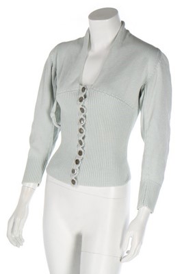 Lot 167 - A John Galliano eau de nil cotton sweater,...