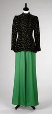 Lot 239 - An Ossie Clark crescent moon Russian style...