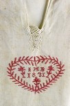 Lot 86 - A linen night shirt, German, dated 1831,...