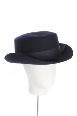 Lot 151 - A Vivienne Westwood navy felt 'John Bull' hat,...