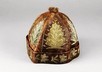 Lot 20 - An unusual Turkish embroidered leather undress...