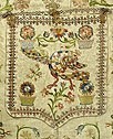 Lot 25 - An embroidered damask cope, probably Portugese,...