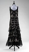 Lot 187 - A Chanel sequinned tulle evening gown, early...
