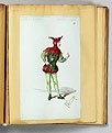 Lot 92 - A volume of original water-colour costume...