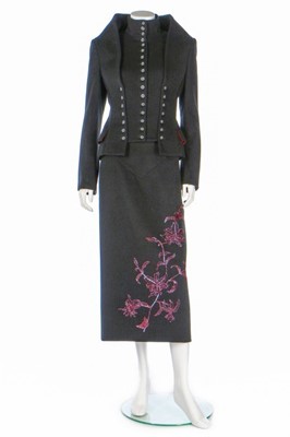 Lot 251 - An Alexander McQueen black cashmere jacket and...