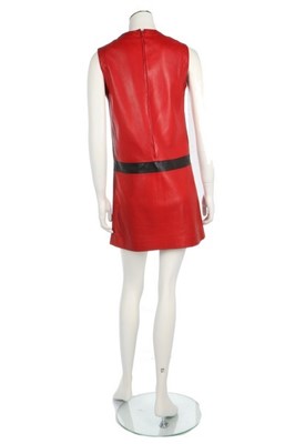 Lot 44 - A Pierre Cardin 'Espace' leather dress,...