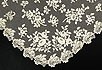 Lot 67 - A Honiton appliqutri-angular shawl or veil,...