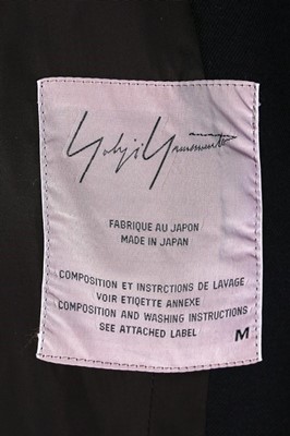 Lot 199 - A fine and rare Yohji Yamamoto bustle coat,...