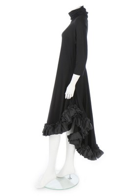 Lot 201 - A Yohji Yamamoto black jersey dress, 'Wedding'...