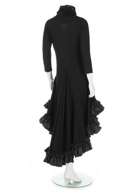 Lot 201 - A Yohji Yamamoto black jersey dress, 'Wedding'...