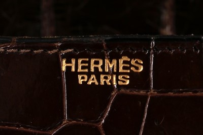 Lot 7 - An Hermès brown crocodile Kelly bag, 1962,...