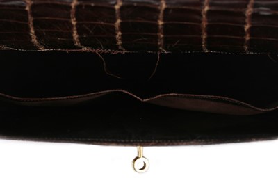 Lot 5 - An Hermès brown crocodile Kelly bag, 1962,...