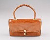 Lot 37 - An Hermès light brown crocodile handbag, late...