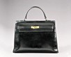 Lot 50 - An Hermès back leather Kelly bag, circa...