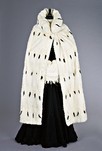 Lot 77 - A fine ermine cape, late 1920s, with high...