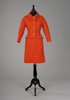 Lot 272 - A Givenchy burnt orange twill wool suit, circa...