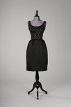 Lot 249 - A Givenchy spotted velvet and black satin...