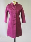 Lot 247 - A Givenchy purple silk faille evening coat,...