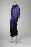 Lot 314 - An Ian & Marcel purple and black silk `Delphos'...