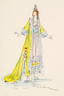 Lot 40 - Four Lucile studio fashion sketches, 1915-17,...