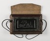 Lot 158 - An interesting bois durcie and leather bag,...