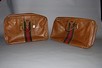 Lot 153 - Two Gucci leather suitcases, 1960s-70s, of tan...