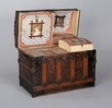 Lot 154 - An attractive trunk, dated 1884, with domed...