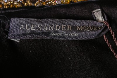 Lot 264 - A fine Alexander McQueen embroidered black...