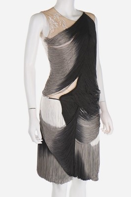 Lot 258 - An Alexander McQueen degradé fringed cocktail...