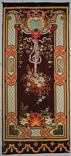Lot 91 - An Aubusson tapestry curtain or wall hanging,...