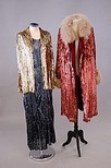 Lot 220 - A group of sequinned/lace evening wear, early...