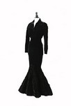 Lot 225 - A fine black velvet ball gown attributed to...