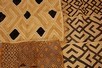 Lot 96 - Five North African woven raffia panels, the...