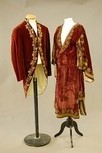 Lot 133 - A child's black velvet jacket, waistcoat and...