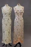 Lot 153 - Two heavily beaded and embroidered evening...