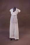 Lot 161 - An embroidered muslin gown circa 1805-10, with...