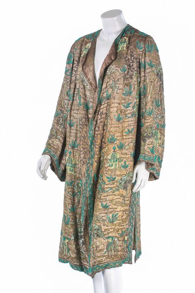 Lot 63 - An embroidered and beaded orientalist