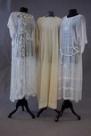Lot 18 - Two muslin summer dresses, early 1920s, one...