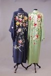 Lot 21 - Four Japanese embroidered kimono/house coats,...