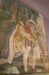 Lot 36 - A large painted panel in imitation of a...