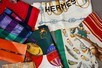 Lot 156 - A group of eight scarves, 1980s and later,...