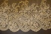Lot 202 - A Brussels bobbin and needlepoint application...