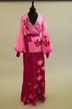 Lot 180 - A Thea Porter Couture pink silk skirt and...