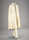 Lot 164 - A fine John Bates cream wool crêpe maxi cape...
