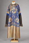 Lot 266 - A fine embroidered formal dragon robe, jifu,...