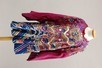 Lot 3 - A embroidered purple satin robe, mangao,...